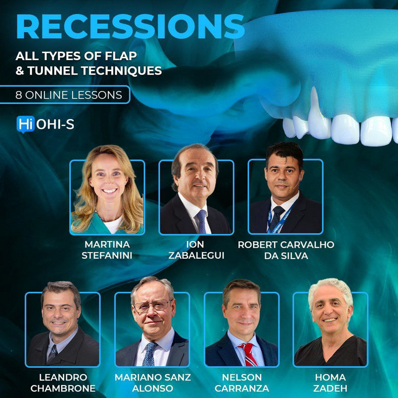 Recessions. All Types of Flap & Tunnel Techniques